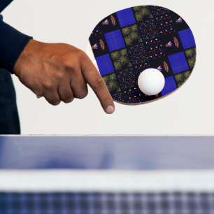 Raquette De Ping Pong Modèle patchwork du 4 juillet - 4 juillet