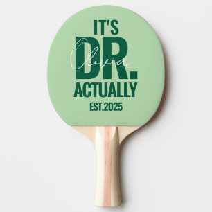 Raquette De Ping Pong Moderne Dr personnalisé Nom Date Vert foncé