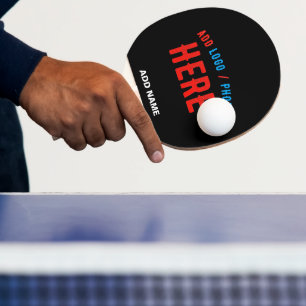 RAQUETTE DE PING PONG MODERNE ET MODERNE PERSONNALISABLE NOIR VÉRIFIÉ