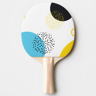 Raquette De Ping Pong Moderne, simple, amusant, style Memphis art géomét