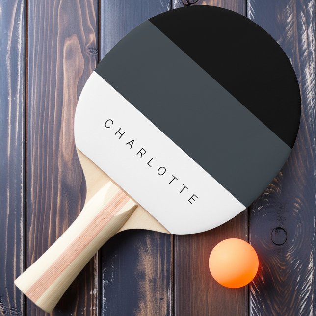 Raquette De Ping Pong Moderne Trois Tons en Fer avec Nom (Créateur téléchargé)