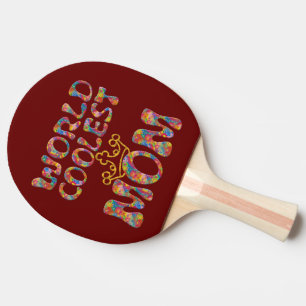 Raquette De Ping Pong MOM WORLD COOLEST + votre arrière - plan