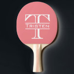 Raquette De Ping Pong Monogramme<br><div class="desc">Cette conception peut être personnalisée dans la zone fournie en modifiant la photo et/ou le texte. Vous pouvez également le customiser en cliquant sur Personnaliser ce Modèle, puis en choisissant l'option cliquer pour customiser et supprimer ou modifier la couleur de l'arrière - plan, ajouter du texte, modifier la couleur ou...</div>