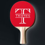 Raquette De Ping Pong Monogramme<br><div class="desc">Cette conception peut être personnalisée dans la zone fournie en modifiant la photo et/ou le texte. Vous pouvez également le customiser en cliquant sur Personnaliser ce Modèle, puis en choisissant l'option cliquer pour customiser et supprimer ou modifier la couleur de l'arrière - plan, ajouter du texte, modifier la couleur ou...</div>