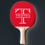 Raquette De Ping Pong Monogramme<br><div class="desc">Cette conception peut être personnalisée dans la zone fournie en modifiant la photo et/ou le texte. Vous pouvez également le customiser en cliquant sur Personnaliser ce Modèle, puis en choisissant l'option cliquer pour customiser et supprimer ou modifier la couleur de l'arrière - plan, ajouter du texte, modifier la couleur ou...</div>