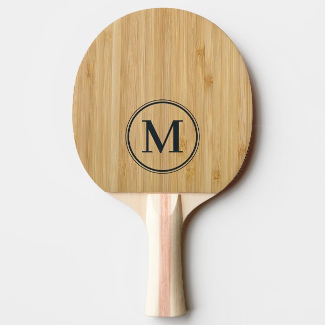 Raquette De Ping Pong Monogramme Bamboo Foncé (Dos)