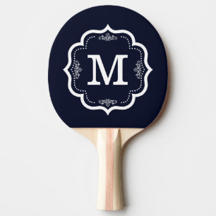 Raquette De Ping Pong Monogramme bleu