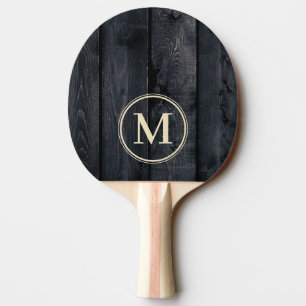 Raquette De Ping Pong Monogramme Bois Brûlé Foncé