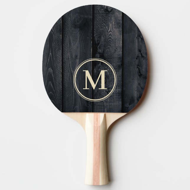 Raquette De Ping Pong Monogramme Bois Brûlé Foncé (Dos)