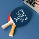 Raquette De Ping Pong Monogramme classique personnalisé<br><div class="desc">Cette conception peut être personnalisée dans la zone fournie en modifiant la photo et/ou le texte. Vous pouvez également le customiser en cliquant sur Personnaliser ce Modèle, puis en choisissant l'option cliquer pour customiser et supprimer ou modifier la couleur de l'arrière - plan, ajouter du texte, modifier la couleur ou...</div>