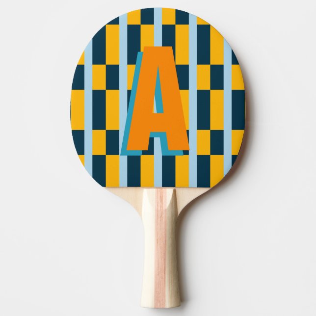 Raquette De Ping Pong monogramme couleur plaid (Devant)