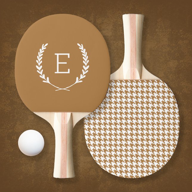 Raquette De Ping Pong Monogramme de Laurel Crest (Créateur téléchargé)