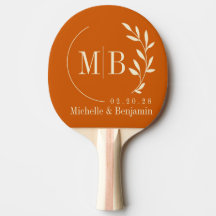Monogramme de mariage feuille de citrouille du mil
