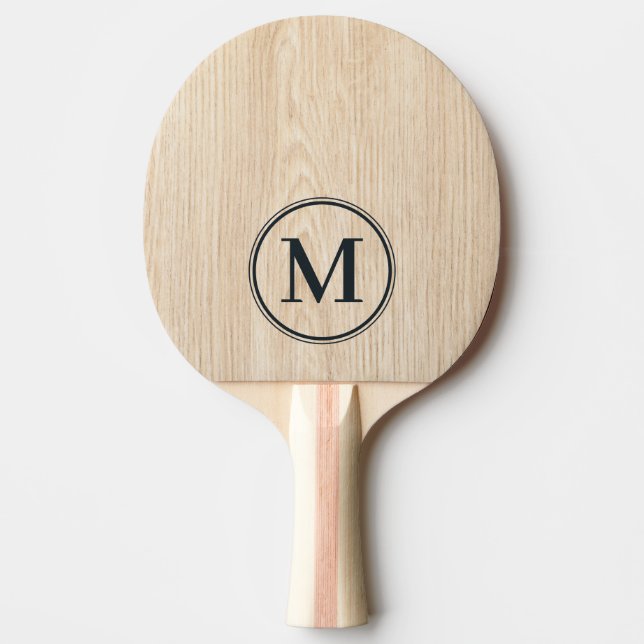 Raquette De Ping Pong Monogramme de pin blanc (Devant)