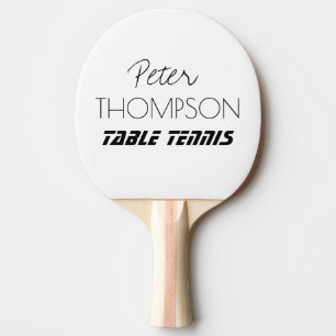 Raquette De Ping Pong Monogramme de tennis de table blanc