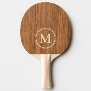 Raquette De Ping Pong Monogramme d'orme en bois