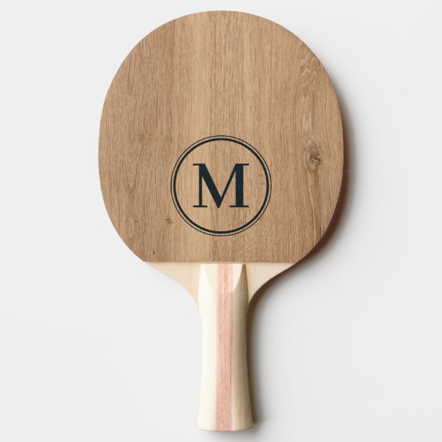 Raquette De Ping Pong Monogramme en bois de teck clair (Dos)