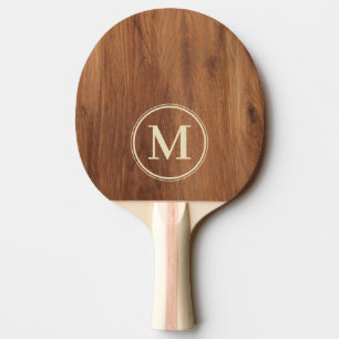 Raquette De Ping Pong Monogramme en Bois d'Érable