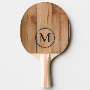 Raquette De Ping Pong Monogramme en érable brut