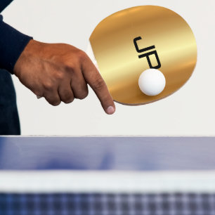 Raquette De Ping Pong Monogramme Modèle Glamour or