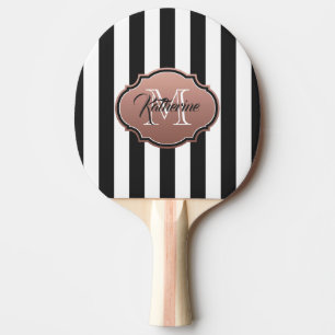 Raquette De Ping Pong Monogramme noir et blanc