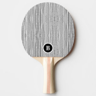 Raquette De Ping Pong Monogramme noir et blanc