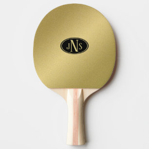 Raquette De Ping Pong Monogramme or