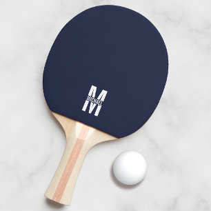 Raquette De Ping Pong Monogramme personnalisé et nom Ping Pong Paddle