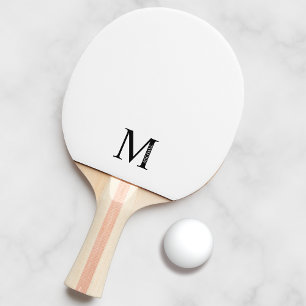 Raquette De Ping Pong Monogramme personnalisé et nom Ping Pong Paddle