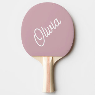 Raquette De Ping Pong Monogramme script, mauve