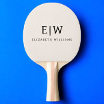 Raquette De Ping Pong Monogramme simple neutre professionnel minimaliste<br><div class="desc">Découvrez notre Elegant Professional Simple Monogram Minimalist Collection : Elevez votre style avec une sophistication intemporelle et une élégance sobre. Réalisée avec une attention minutieuse aux détails, cette collection présente des designs minimalistes ornés de votre monogramme personnalisé. Chaque pièce respire le professionnalisme et le raffinement, parfait pour faire une impression...</div>