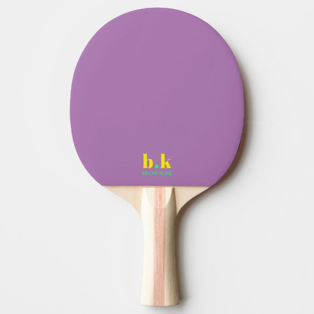 Raquette De Ping Pong Monogramme Violet Clair (Devant)