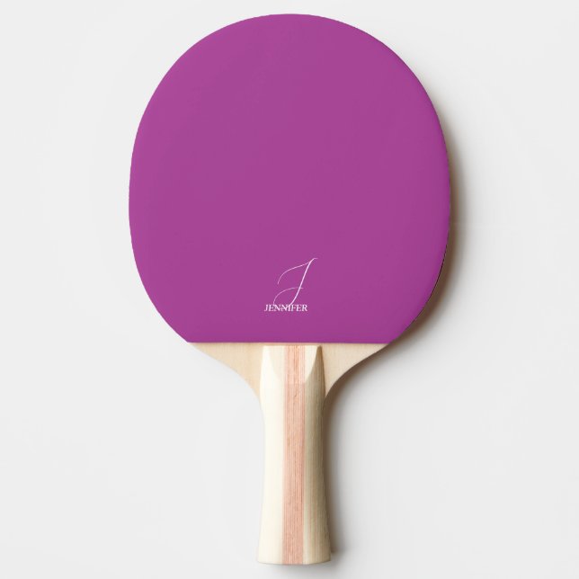 Raquette de Ping Pong Monogrammée Prune (Devant)