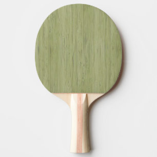 Raquette De Ping Pong Moss Green Bamboo Wood Grain Look