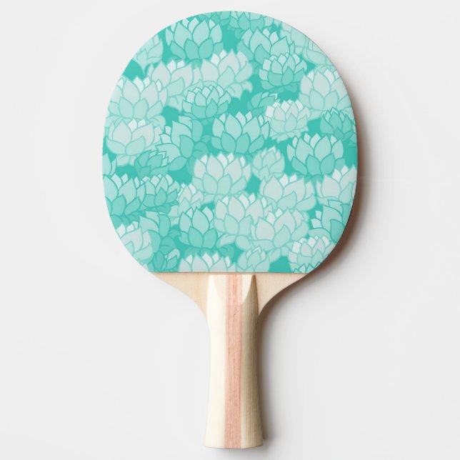 Raquette De Ping Pong Motif 2 de Lotus (Devant)