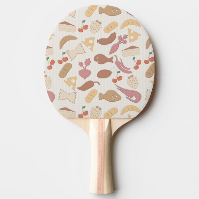Raquette De Ping Pong Motif 2 de nourriture (Devant)