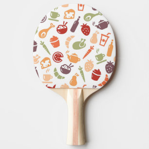 Raquette De Ping Pong Motif 3 de nourriture