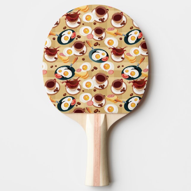 Raquette De Ping Pong Motif 3 de petit déjeuner (Devant)