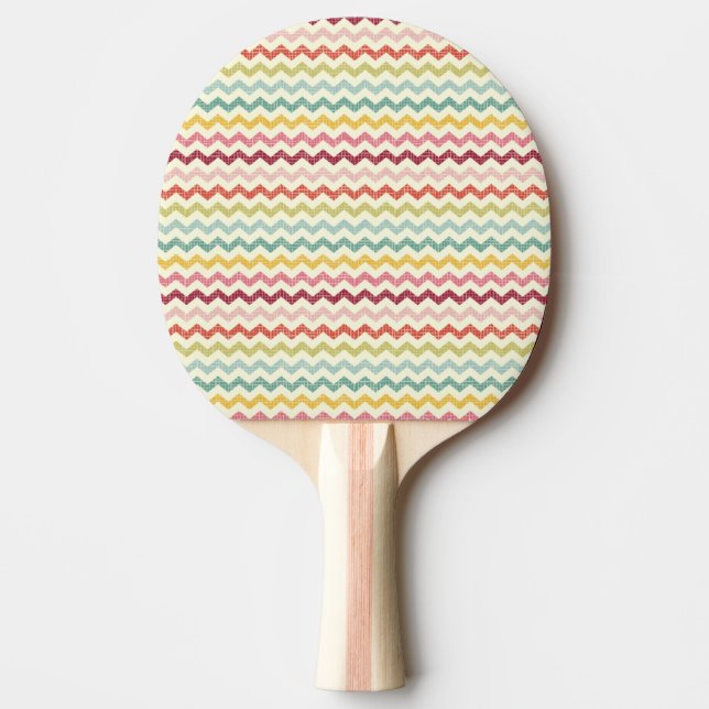 Raquette De Ping Pong Motif 4 de Chevron (Devant)