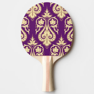 Raquette De Ping Pong Motif 4 de damassé