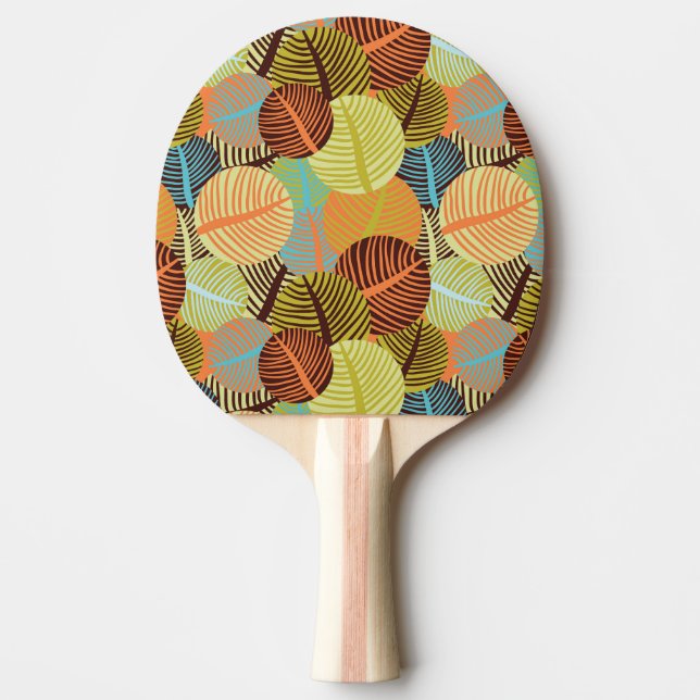 Raquette De Ping Pong Motif abstrait (Devant)