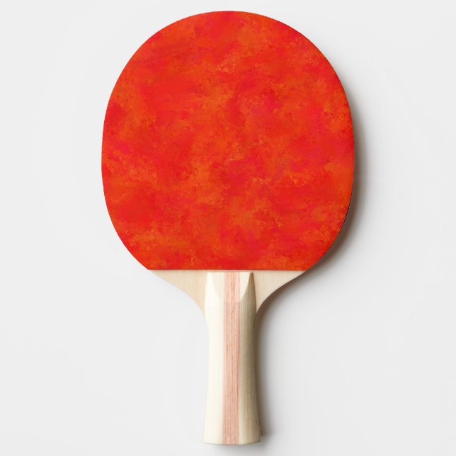 Raquette De Ping Pong Motif abstrait orange rouge (Devant)