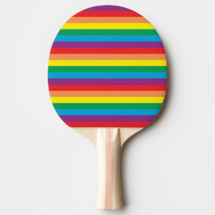 Raquette De Ping Pong Motif arc-en-ciel simple