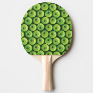 Raquette De Ping Pong Motif avec les pommes vertes
