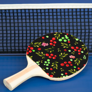 Raquette De Ping Pong Motif Berries