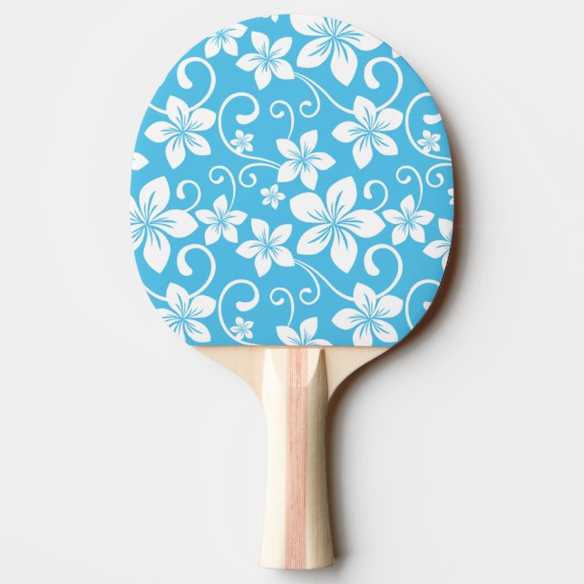 RAQUETTE DE PING PONG MOTIF BLUE HAWAII (BLEU) (Dos)