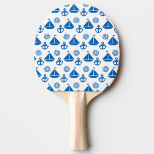 Raquette De Ping Pong Motif Cartoon Sail Boat