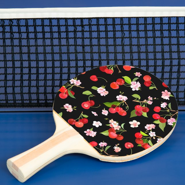 Raquette De Ping Pong Motif Cerise 2 (Insitu)