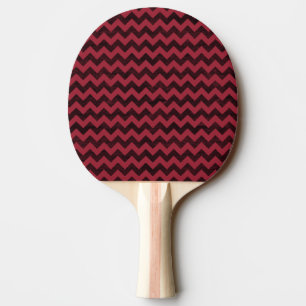 Raquette De Ping Pong Motif Chevron en Grain de Bois en Impression Typog