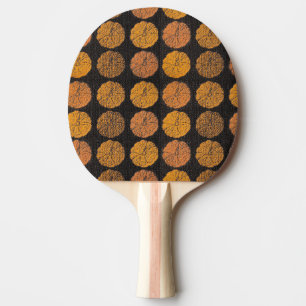 Raquette De Ping Pong Motif citrouille Orange